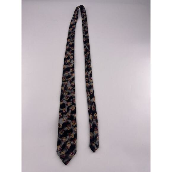 Vintage 90's Gitano Necktie Mens Abstract Pottery Roman Dark Abstract Career - Picture 7 of 8